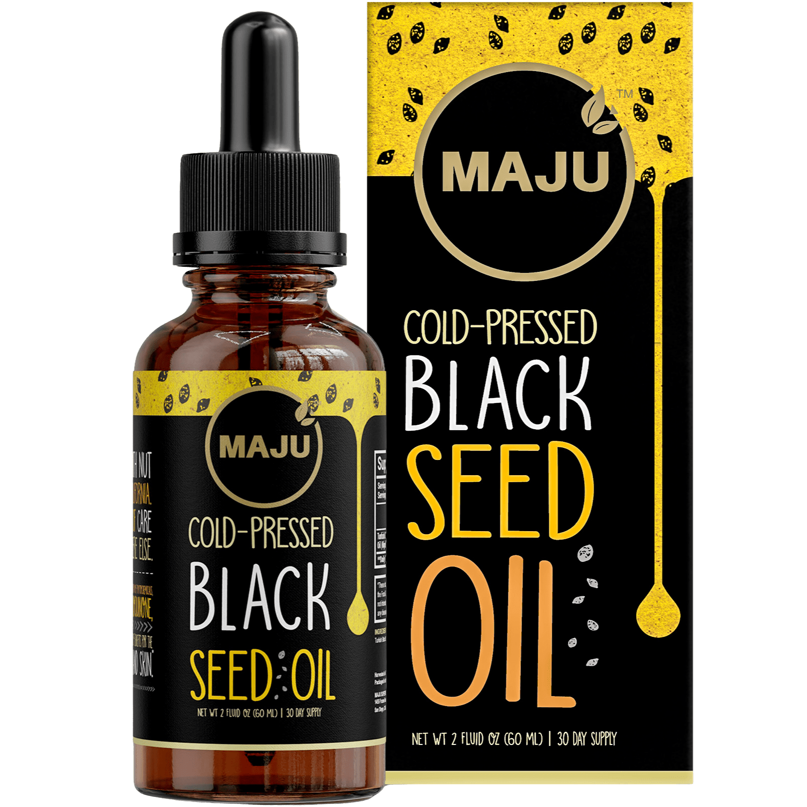 Maju Superfoods Black Seed Oil Liquid Unflavored Vegan 2 fl oz