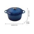 thumbnail image 3 of SIYTUAU Enameled Cast Iron Dutch Oven Heavy Duty For Stewing Baking Bread All Stovetops 8 Inch, 3 of 7