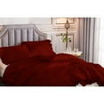 thumbnail image 4 of DNG Creations 1 Piece Vintage Ruffle Pattern Comforter Set Premium Ultra Soft 550 GSM All Season ( King/Cal King Size ) 100% Egyptian Cotton Solid Burgundy Colour, 4 of 8