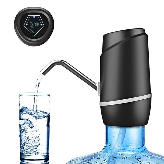 5 Gallon Electric Drinking Portable Water Dispenser, Universal USB Charging Water Bottle Pump For 2-5 Gallon With 2 Silicone Little Squirrel