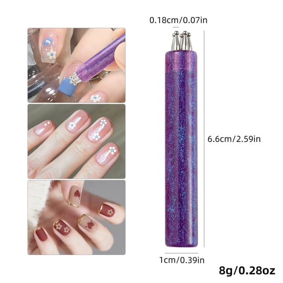 5-Petal Nail Art Dotting Pen - DIY Flower Nail Tool