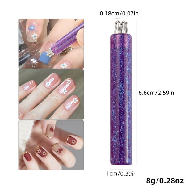 Bolígrafo de 5 pétalos para decoración de uñas: herramienta DIY para uñas con flores.