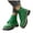 Green, variant on Women's Ankle Combat Boots Waterproof Lace up Hiking Chelsea Booties Wide Widths Winter Outdoor Dress Shoes Green 9