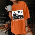 thumbnail image 2 of Blusa de manga corta con diseño de calavera y esqueleto de manga caída vintage para mujer Pompotops  hfajkhk128125, 2 of 9