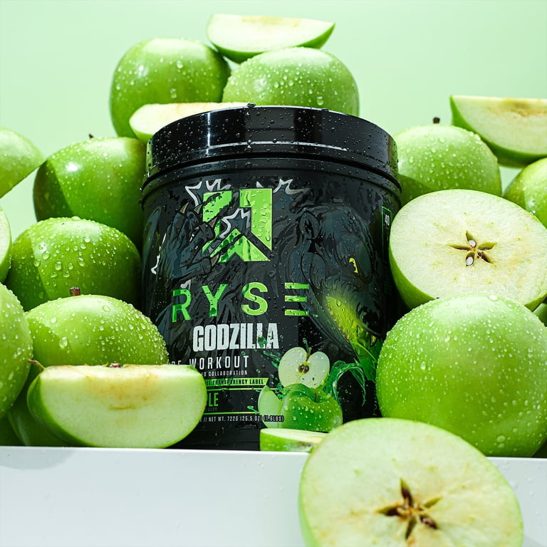 RYSE Godzilla X Noel Deyzel Pre Workout Powder - Green Apple - 20