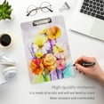 thumbnail image 4 of FMSHPON Watercolorful Sunflower Clipboard Hardboard Wood Nursing Clip Board and Pull for Standard A4 Letter 13x9 inches, 4 of 7