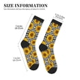 thumbnail image 3 of Pofeuu Sunflowers Print Crew Socks, Adult Running Hiking Socks for Youth and Adult, 3 of 7