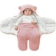 thumbnail image 1 of Manta con capucha para bebé, manta envolvente de oso de peluche para bebé, manta de recepción para cochecito, saco de dormir de vellón, ropa de bebé para niños y niñas, 1 of 4