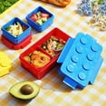 thumbnail image 3 of Boîte à Lunch Blocs de Construction Modulaire pour Enfants Étudiants Conteneur de Stockage Alimentaire Bento Vaisselle, 3 of 6