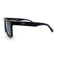 thumbnail image 6 of Kush Brush Logo Mens 90s Flat Top Horn Rim Plastic Urban Sunglasses [Matte Black - Black], 6 of 8