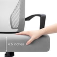 thumbnail image 2 of Homall Mid Back Office Chair Computer Ergonomic Mesh Chair Adjustable Mesh Chair with Armrest, Gray, 2 of 7