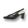 thumbnail image 3 of PEERAGE Kate Women Extra Wide Width Closed Toe with Straps Vamp Slingback Buckle BLACK 10.5, 3 of 6