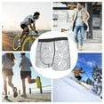 thumbnail image 4 of Xecao Boxeurs pour Hommes Fun Rabbit Imprimé avec Ceinture Élastique Douce et Design de Capsule Spatiale 3D Respirant et Confortable - Grand, 4 of 5