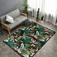thumbnail image 2 of Area Rugs For Living Room Decor - Black Toucan Flower Plant Anti Slip Throw Washable Rugs 3x5 For Bedroom, Soft Indoor Carpet For Bedroom Living Room 60x39In, 2 of 5
