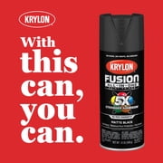 Krylon Fusion All-In-One, Matte, Black, 12 oz