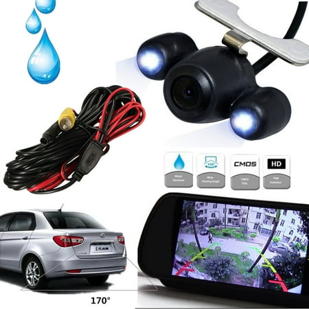 Front Cmos Camera - 12V 170° Mini Color CMOS Reverse Backup Car Front Rear View Camera Night Vision