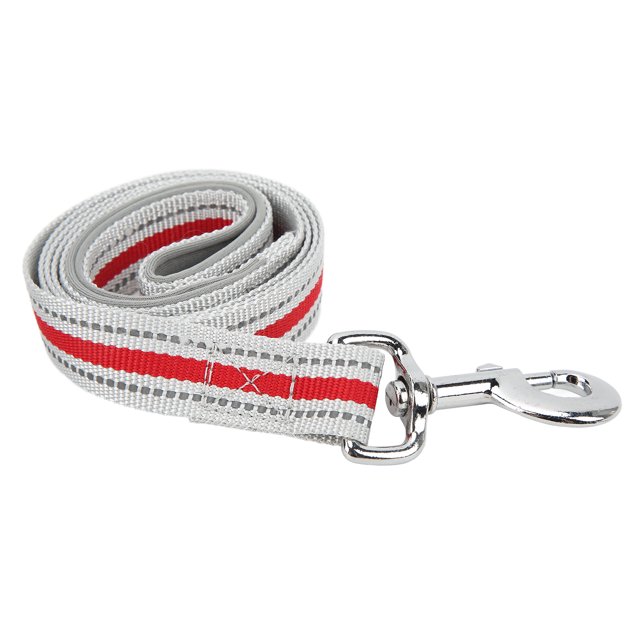 Dog Leash Reflective Nylon 360° Rotatable Hook Pet Traction Rope with Padded Handle for Walking TrainingRed S