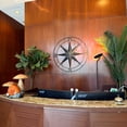 thumbnail image 4 of Zeckos Black Metal Nautical Compass Rose Hanging Wall Sculpture 39.5 inch, 4 of 9