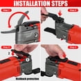 thumbnail image 7 of SHALL Oscillating Tool, Oscillating Multitool Kit, 3° Oscillation Angle, Easy Change & Kickback Protection, 6 Variable Speeds, Auxiliary Handle, 40Pcs Saw Accessories Included, 7 of 7