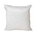 thumbnail image 1 of HomeRoots 402863 Quilted White Decorative Throw Pillow, 1 of 1