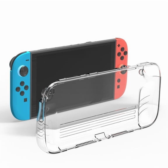 GAMINJA Clear All-in-One Silicone Case for Nintendo Switch 2 (2025) - Shockproof Anti-Scratch Transparent Protective Cover for Switch 2 Console & Joy-Con, Slim Lightweight Gaming Accessory