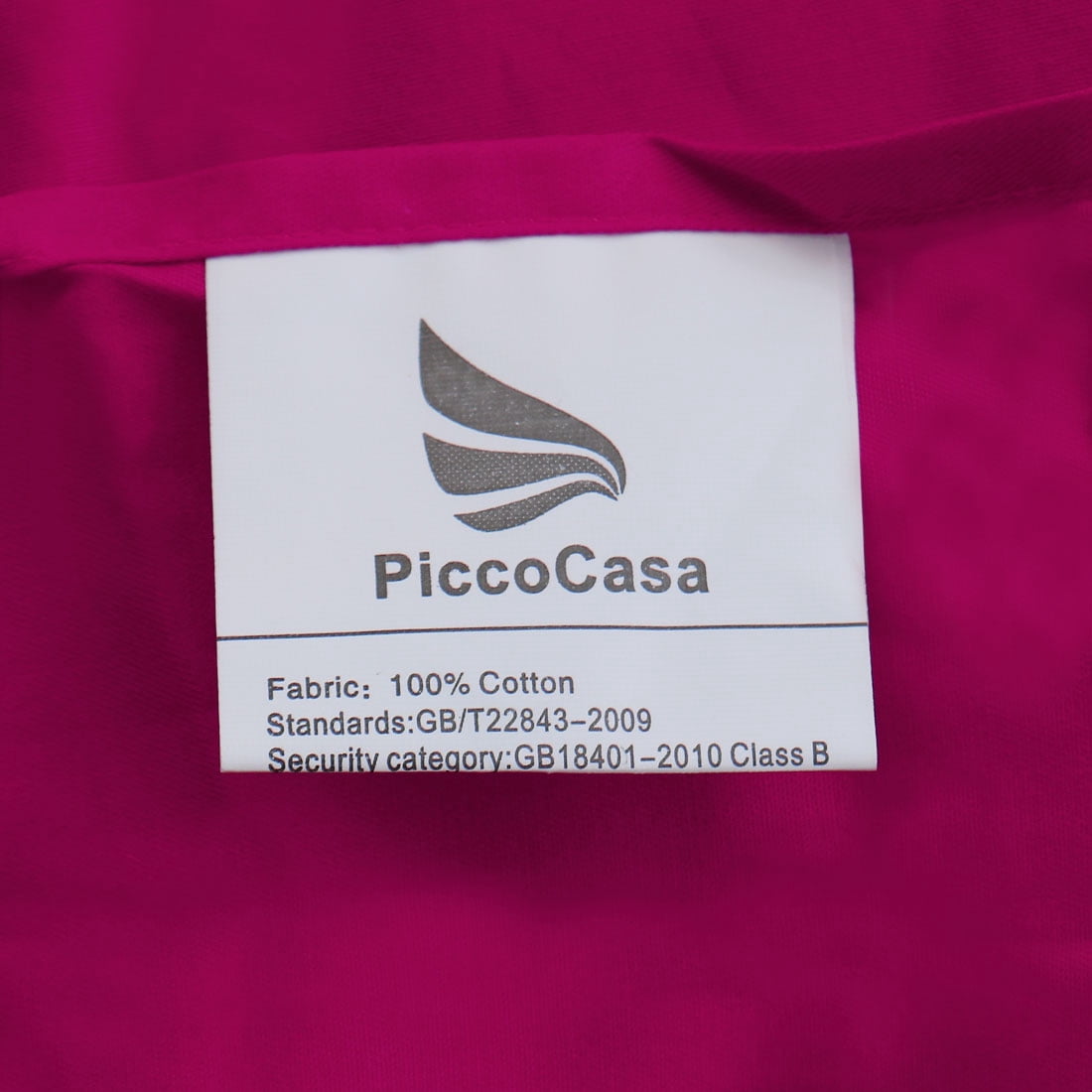 Unique Bargains Body Pillow Covers 300 Thread Count Cotton Pillowcases Set of 2 Fuchsia 20" x 48"