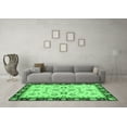 thumbnail image 3 of Ahgly Company Indoor Square Oriental Emerald Green Traditional Area Rugs, 3' Square, 3 of 4