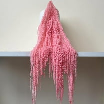Wisteria Vine Hanging Flowers: 5Pcs Real Preserved Dried Amaranthus Flowers for Wedding, Flower Arrangement, Vase, 23"-26" Hanging Wisteria Flowers for Arch Decor Home Decor (Pink)