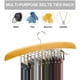 thumbnail image 3 of Percha de madera Luxtrada para corbatas y cinturones, organizador horizontal con 24 ganchos para corbatas, bufandas y camisolas (madera), 3 of 7