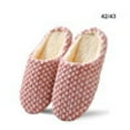 thumbnail image 1 of Women Cozy Cotton Slippers Slip On Warm House Shoes Indoor Comfy Warm Bedroom Slippers Home Slippers for Winter Size 5-12, 1 of 11