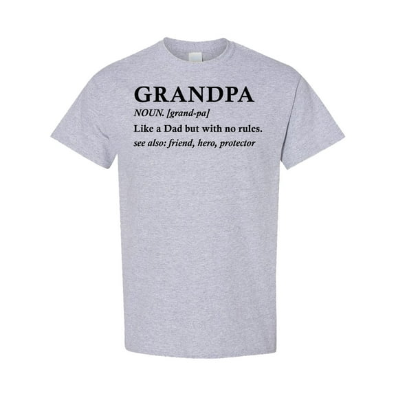 Inktastic Grandparents Day Grandpa Like a Dad but with No Rules T-Shirt