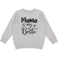 thumbnail image 2 of Inktastic Mama is My Bestie Youth Sweatshirt, 2 of 4