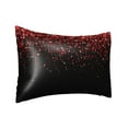 thumbnail image 2 of Bingfone Red Glitter1 Print Satin Pillowcase for Hair - Standard Size with Zipper Silky & Soft Pillow Covers,20x30 inches, 2 of 8