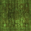 thumbnail image 1 of Ahgly Company Indoor Square Oriental Green Modern Area Rugs, 4' Square, 1 of 4