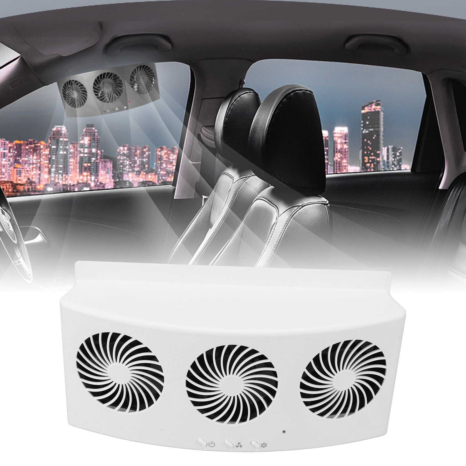 Car Exhaust Fan, 4000 RPM 3 Fans 2 Levels Low Noise Heat Dissipation USB  Powered Solar Car Radiators Fan For All Car | Walmart Canada