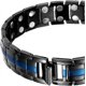 thumbnail image 3 of Mens Magnetic Bracelet,Magnetic Bracelets Double Strong Magnet 3500 Gauss with Adjustment ToolBlue & Black Link, 3 of 5