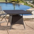thumbnail image 5 of Noble House Corsica 35.83" Square Wicker Patio Dining Table in Brown, 5 of 11