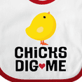 thumbnail image 4 of Inktastic Easter Baby Boy Chicks Dig Me Boys Baby Bib, 4 of 4