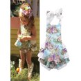 thumbnail image 5 of xiaxaixu Infant Girls Summer Romper, Cartoon Printed Ruffled Patchwork Jumpsuit, 5 of 5