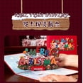 thumbnail image 4 of Tarjeta de Navidad de paseo de Papá Noel, tarjeta de Año Nuevo, tarjetas de felicitación de vacaciones de invierno con sobres, 4 of 4