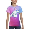 thumbnail image 5 of Sanrio Cinnamoroll Kids T-Shirt 3d Printed Graphic T-Shirts Boys And Girls Short Sleeve Shirts For Youth Kids X-Small, 5 of 6