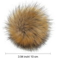 thumbnail image 4 of Dalrosia 16PCS Faux Fur Pom Pom Balls with Elastic Loop Fluffy Faux Fox Fur Pom Pom for Hats Beanie Shoes Scarves Gloves Bags Accessories, 4 of 5