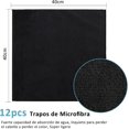 thumbnail image 2 of Paños de Limpieza de Microfibra, 12Pcs Trapos de Microfibra, Súper Absorbente, Lavable y Reutilizable, Microfibras para Abrillantador de Coches/Ventana/Cocina/Vidrio (Azul), 2 of 4