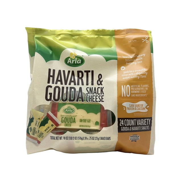 Arla Havarti and Gouda Cheese Snack, 24 ct.