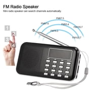 Dodocool Y-896 Mini Digital Portable 3W Stereo Speaker MP3 Audio Player High Fidelity Sound Quality w/ 2 Inch Display Screen Support USB Drive TF Card AUX-IN Earphone-out