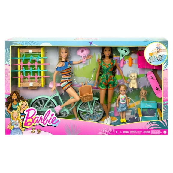 Barbie Holiday Fun Doll, Bicycle and Accessories