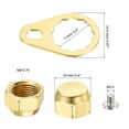 thumbnail image 2 of Fishing Reel Handle Screw Nut Locking Plate Screw Nut Cap Replacement Gold M8, 2 of 5