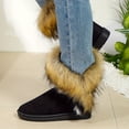thumbnail image 5 of Women's Long Faux Fur Anti-Slip Plush Warm Boots, Comfortable Soft Warmth, Superfine Fiber Upper And Inner, Rubber Sole, Low Platform Heel, 5 of 7