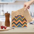 thumbnail image 2 of Yayeee Napkin Holder for Table Kitchen Paper Tissue Organization, Orange Geometric, 2 of 8