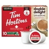 Tim Hortons Double Delight Coffee, Single-Serve K-Cup Pods Compatible With Keurig Brewers, 10Ct K-Cups
